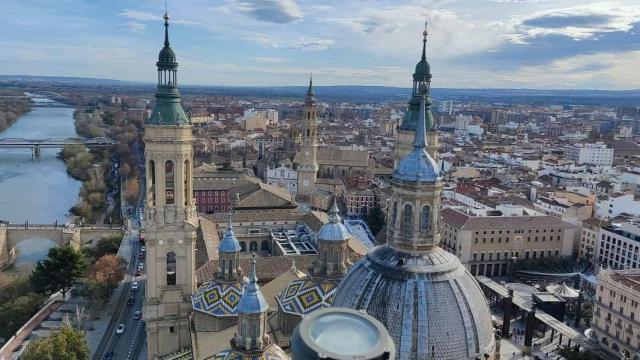 Vista de Zaragoza desde arriba.