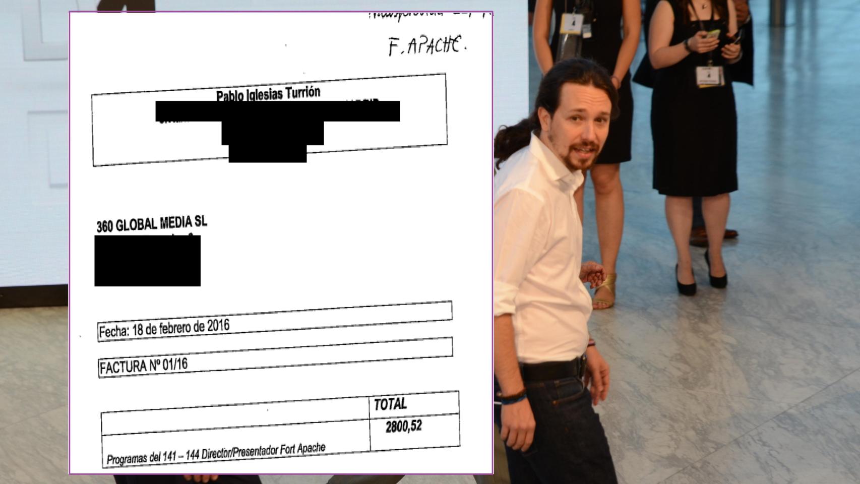 Las facturas secretas de Pablo Iglesias: cobró entre 1.400 y 2.800 euros al mes en 2016 de una productora iraní de TV