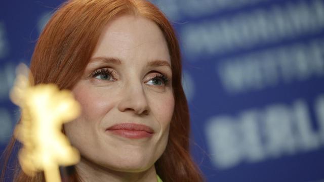 La actriz Jessica Chastain asiste a la rueda de prensa de 'Dreams' durante la Berlinale. Foto: EFE/CHRISTOPHER NEUNDORF