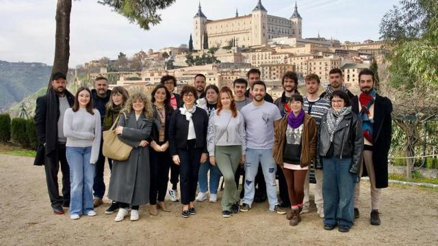 La viceconsejera visita a los participantes en el Laboratorio de Talentos de Globalcaja