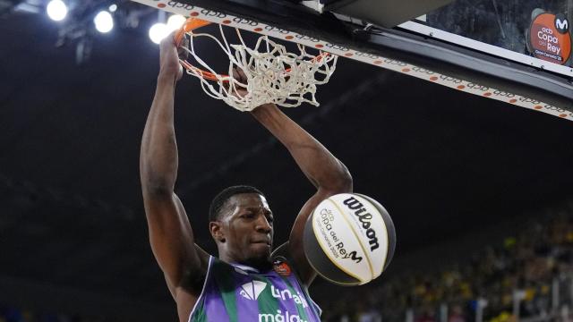 Yankuba Sima durante la semifinal de la Copa del Rey contra La Laguna Tenerife