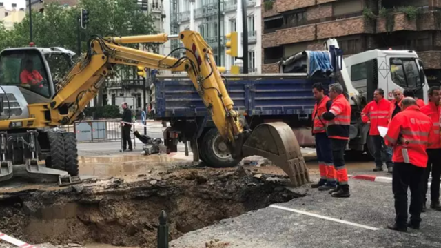 Las obras se retomarán mañana lunes.