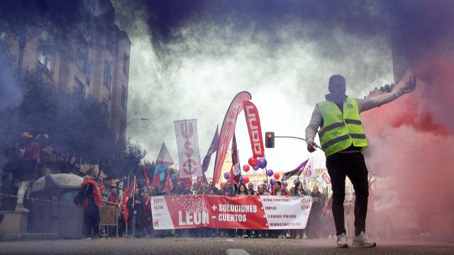 Manifestación por el futuro y desarrollo económico y social de León