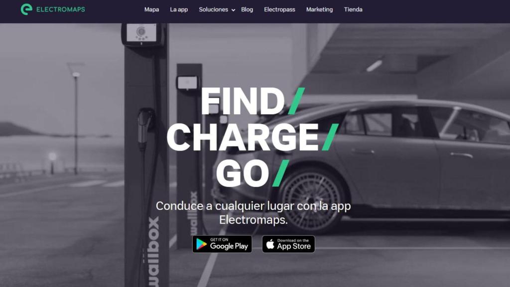 Electromaps está disponible en web y app.