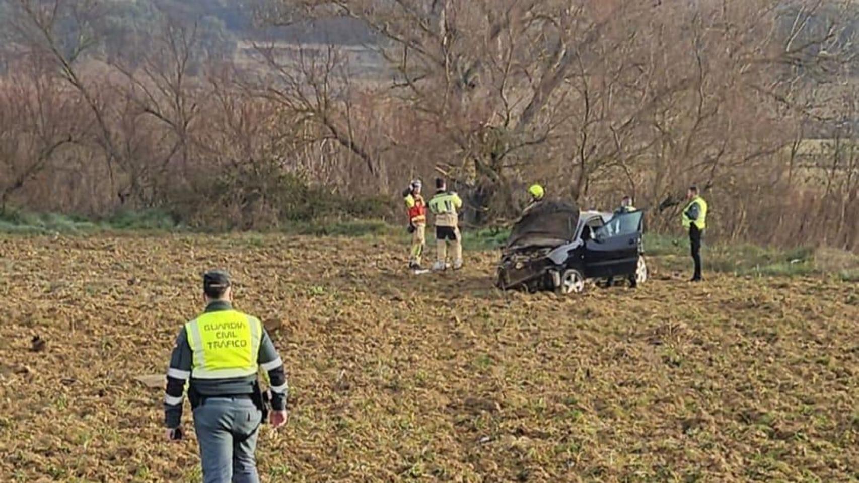 Trágico accidente en Huesca: muere un hombre de 41 años tras chocar y volcar con su vehículo