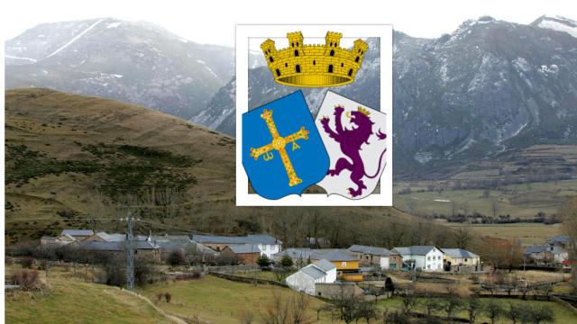 La localidad leonesa de Cabrillanes con una imagen del Consejo Soberano de Asturias y León