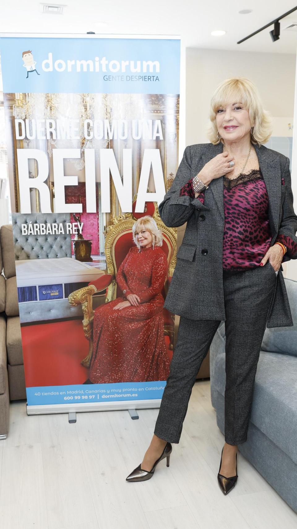 Barbara Rey, en la campaña Dormitorum.