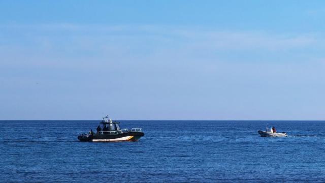 Uno de los equipos de la Guardia civil en la costa de Alicante este febrero.