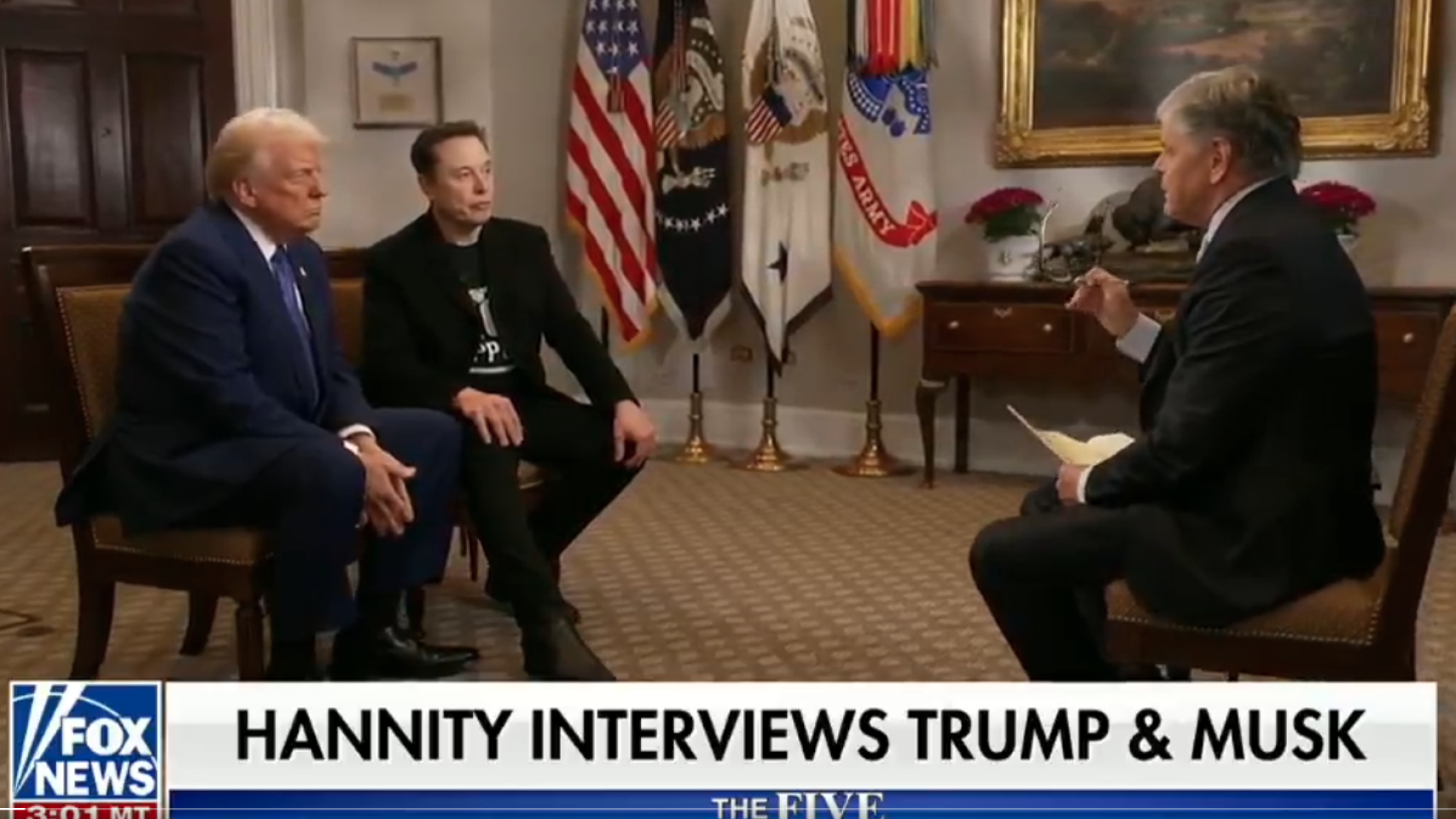 Trump y Musk defienden sus decretos en su entrevista juntos: "Estamos en una burocracia, no en una democracia"