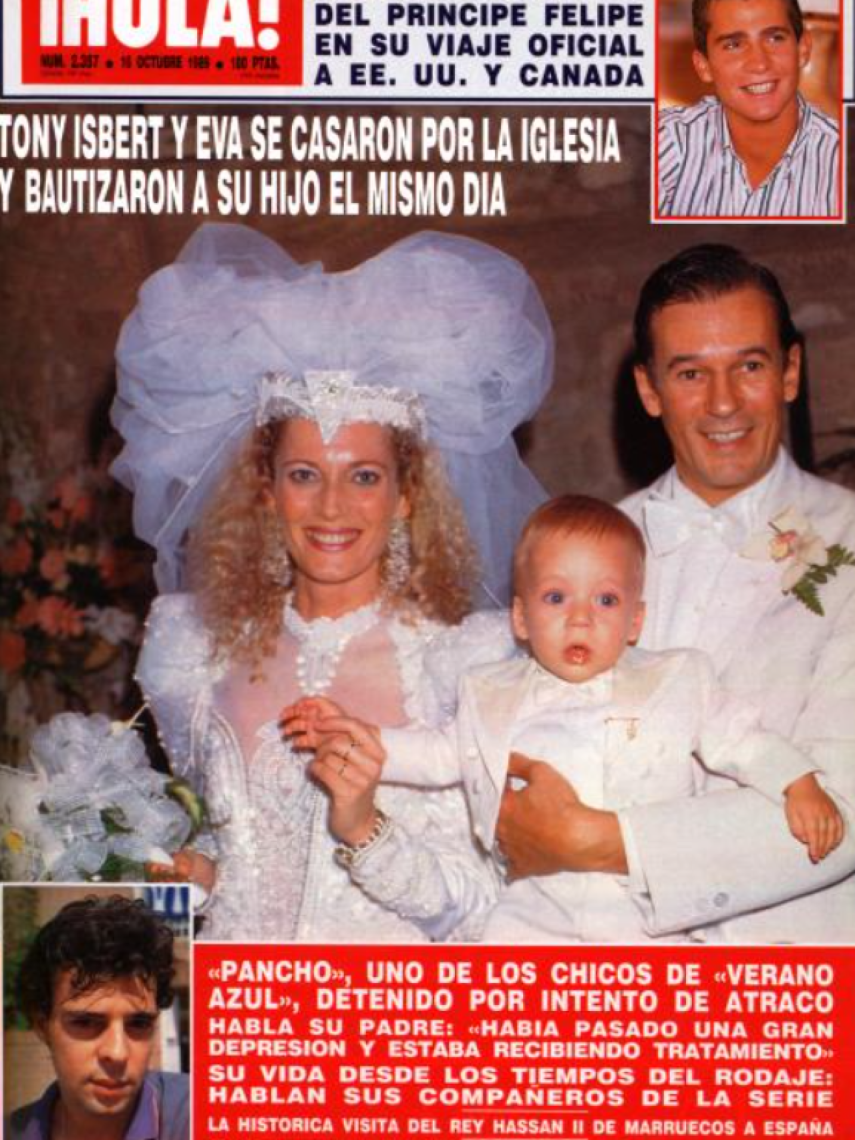 La portada que ilustró la boda de Tony y Eva, en 1989.