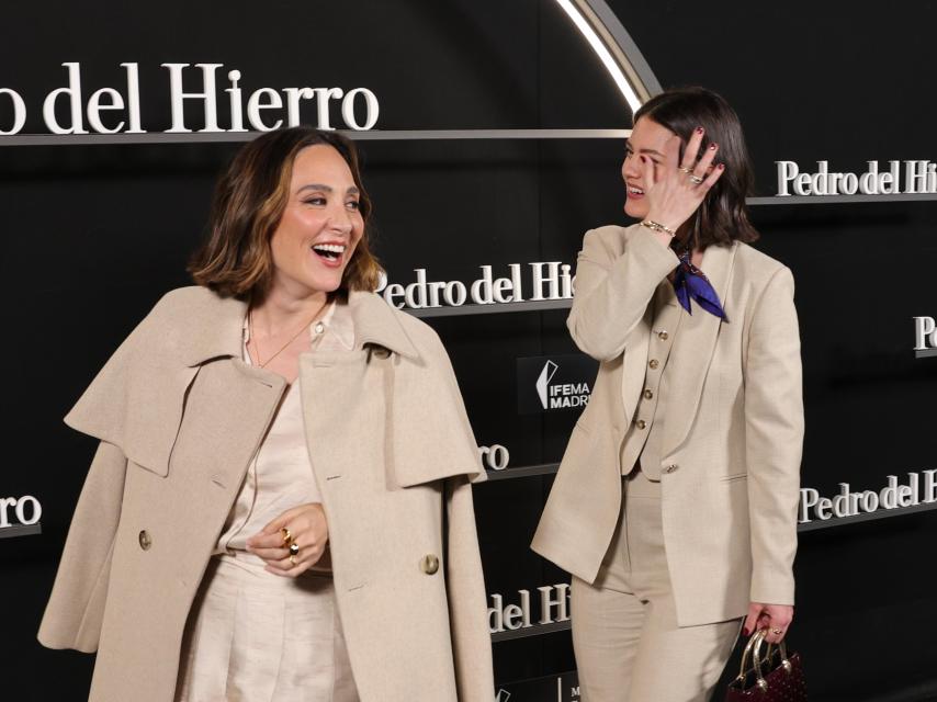 Tamara Falcó con Isabelle Junot, este jueves, en Ifema.