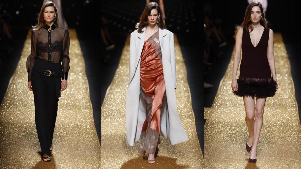 Siluetas del desfile de Isabel Sanchis.