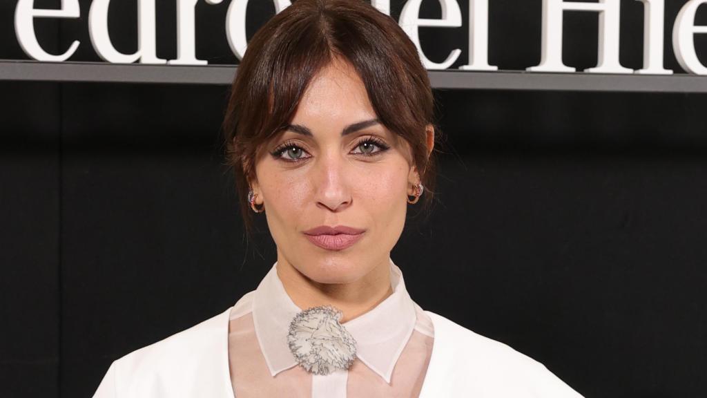 Hiba Abouk durante el Desfile de Pedro del Hierro, el jueves pasado, el día 20.