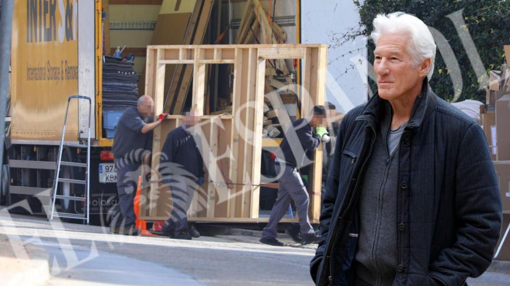 Richard Gere ha terminado el movimiento de sus pertenencias a su residencia actual en Madrid.