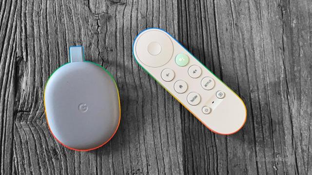 Fotomontaje de Chromecast con Google TV