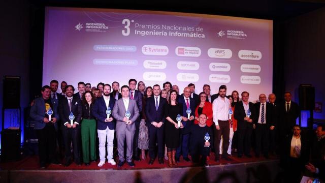 Los galardonados en los III Premios Nacionales de Ingeniería Informática.