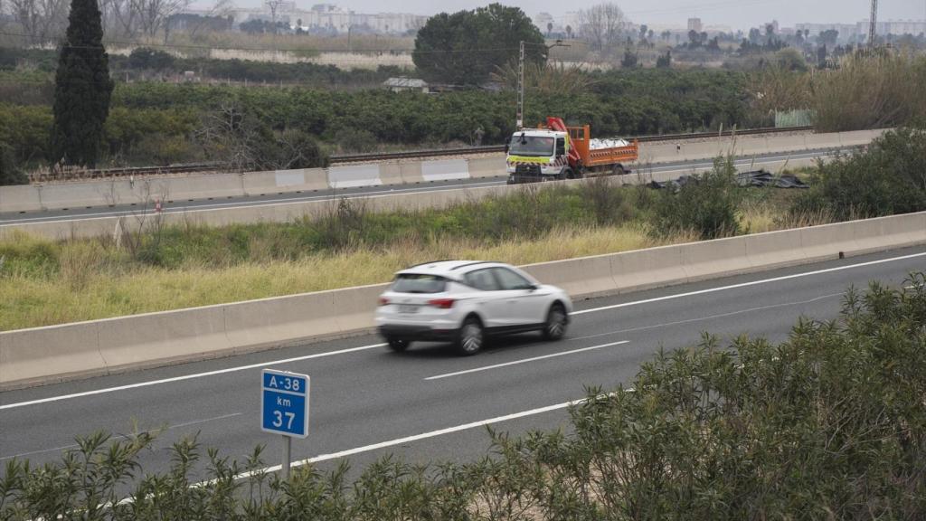 Punto kilométrico en el que fue encotrado asesinado Arturo Torró. EP / Jorge Gil 2