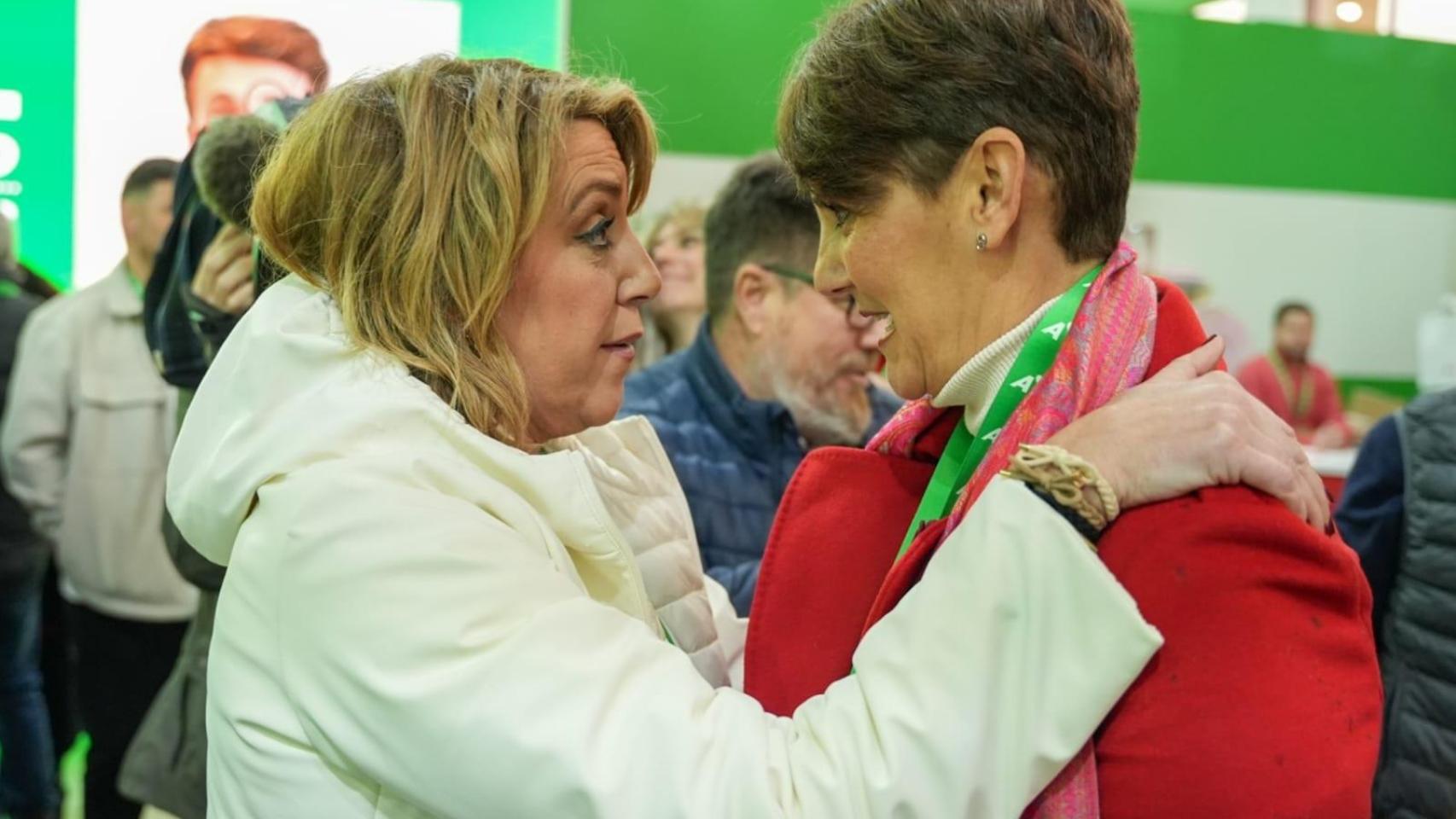 Susana Díaz y Luis Ángel Hierro coinciden en pedir "integración" de todas las 'familias' en el nuevo PSOE andaluz