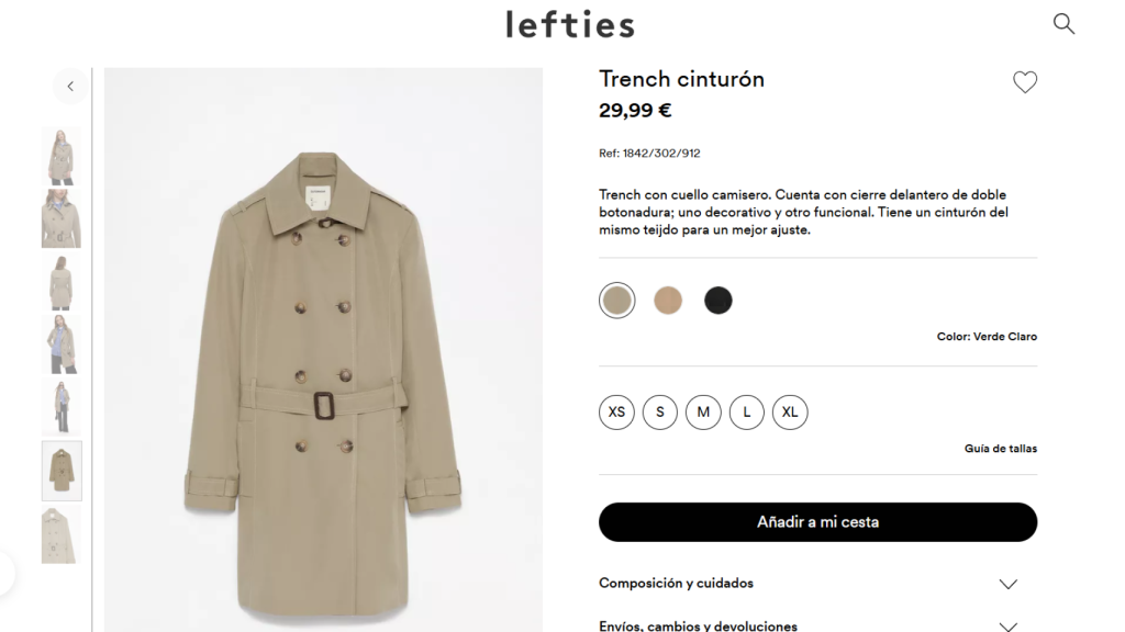 Gabardina. Ref: 1842/302/912