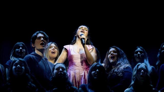 Amaia durante su concierto en el Movistar Arena el 23 de febrero. Foto: Europa Press /  Ricardo Rubio