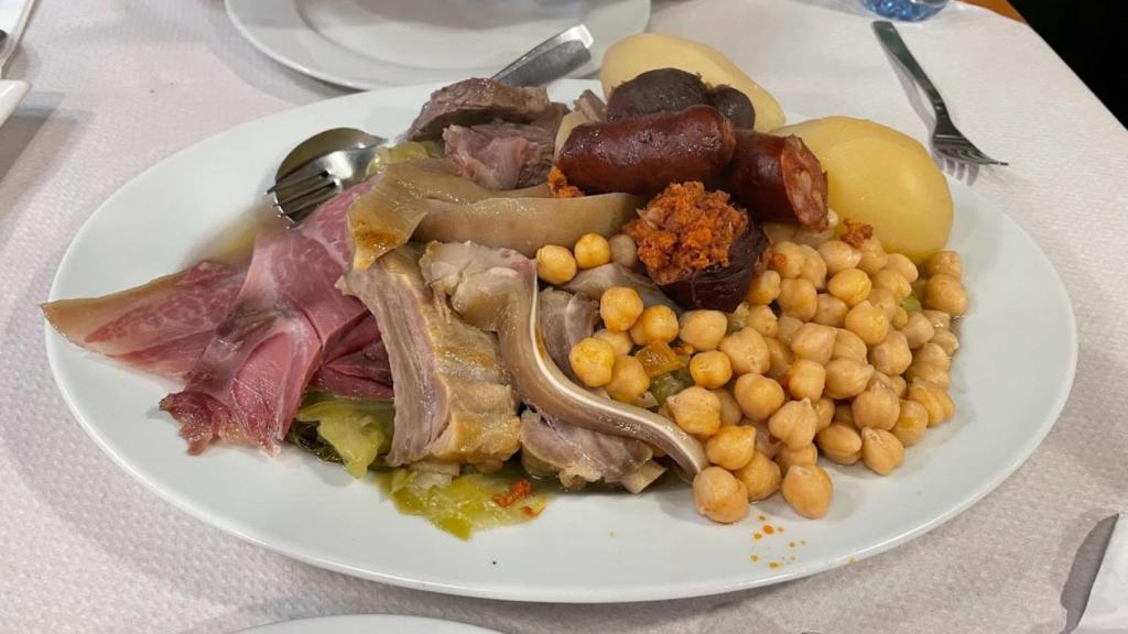 Cocido, especialidad del Restaurante Casa Soutomayor.