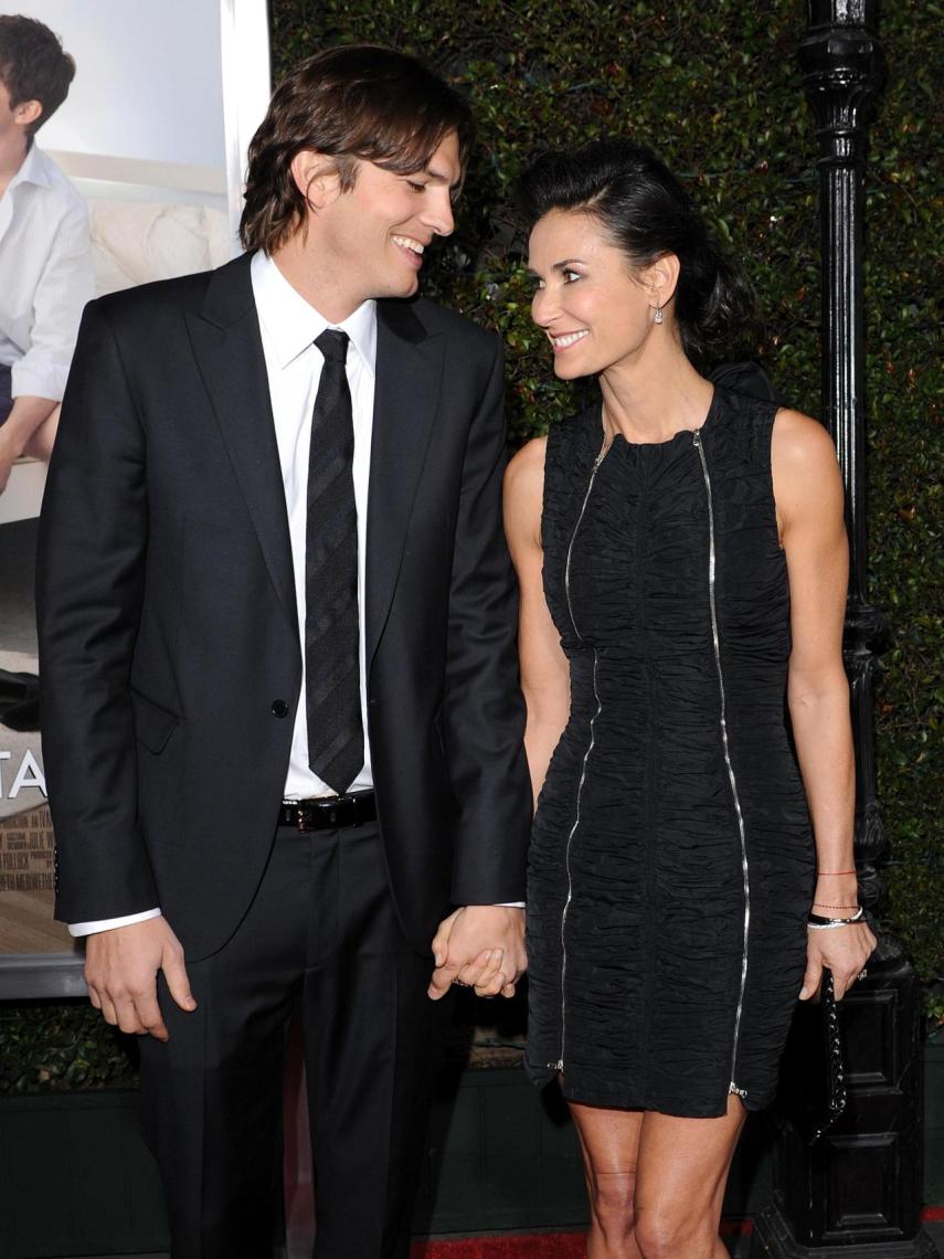 Ashton Kutcher y Demi Moore, en una imagen de archivo.