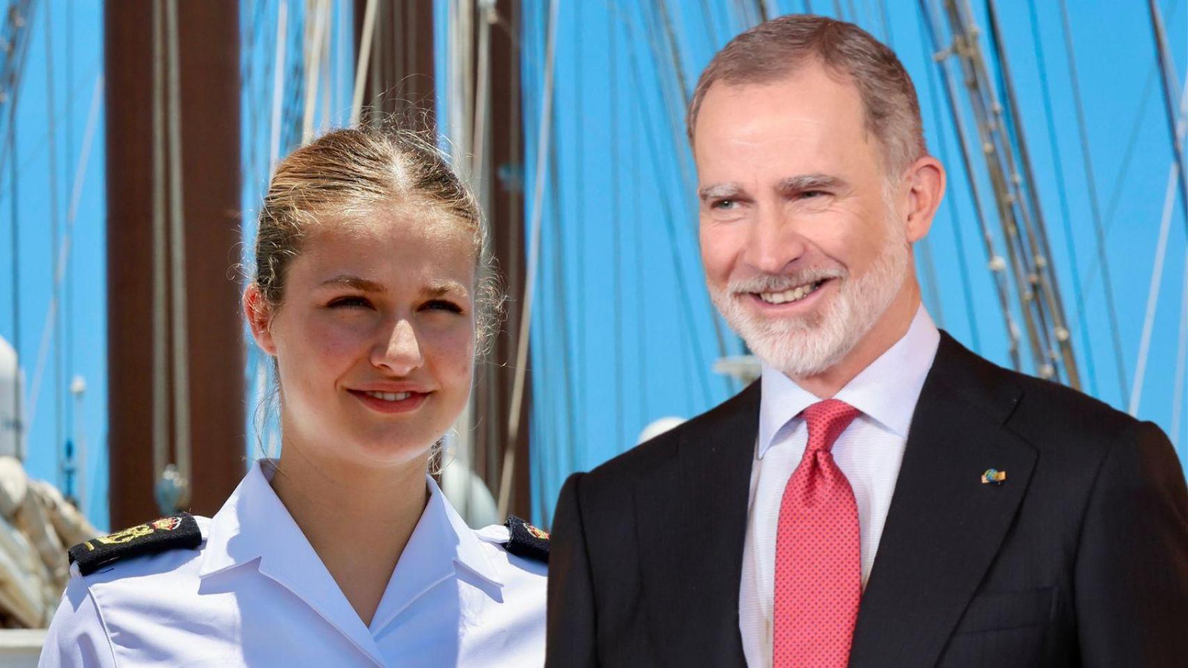 Felipe VI y la princesa Leonor, tan lejos y tan cerca: las escasas horas  que hacen imposible su reencuentro en Uruguay