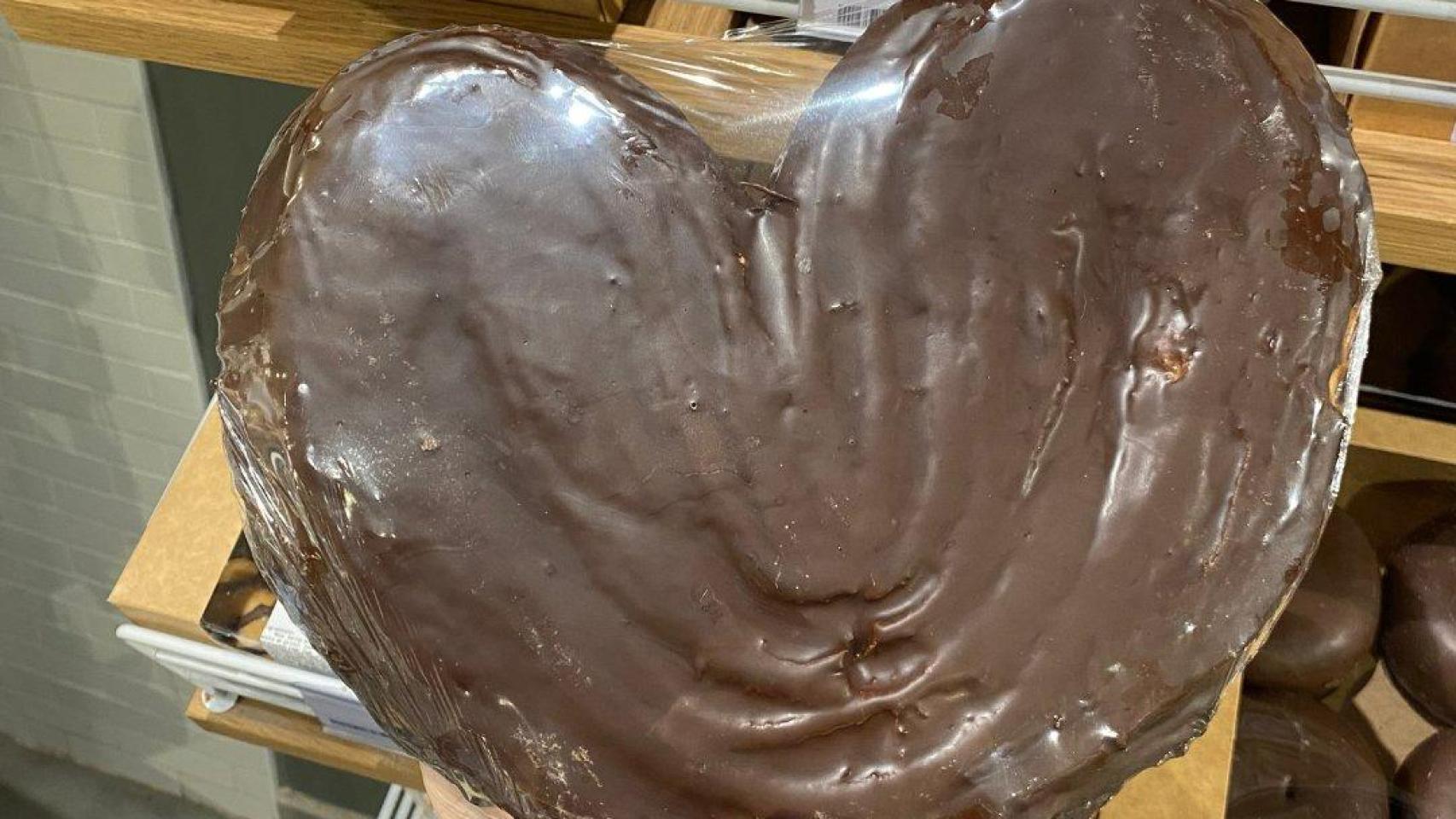Una palmera de chocolate.