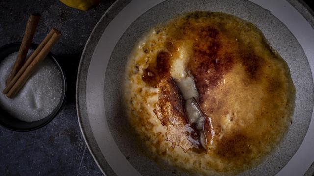 El arroz con leche de Arraigo, uno de sus grandes triunfos.