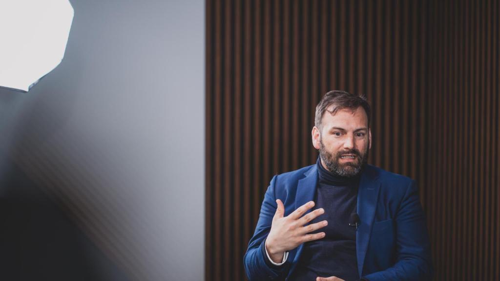 Erwan de la Villéon, CEO de Puy du Fou, en la redacción de EL ESPAÑOL.