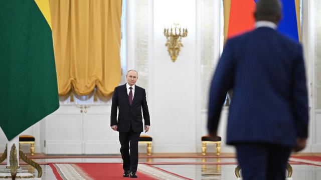 Putin, la semana pasada durante una reunión con el presidente de Guinea-Bissáu en Moscú.