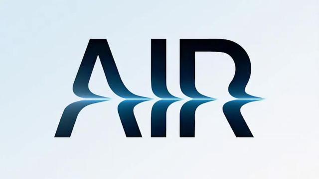 Palabra 'Air' del 'teaser' cortado por la mitad.