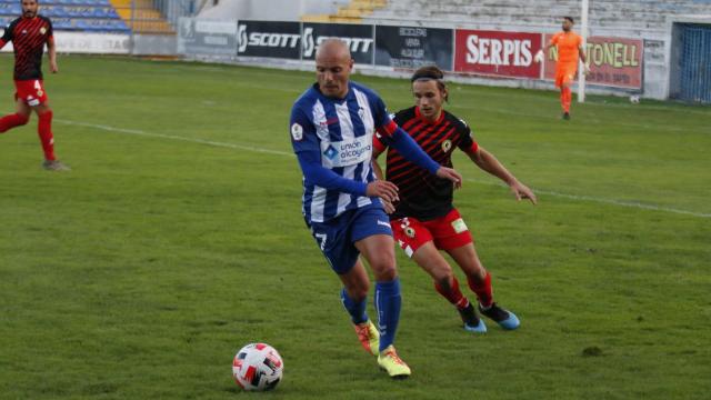 El equipo blanquiazul en una de sus anteriores visitas a El Collao.