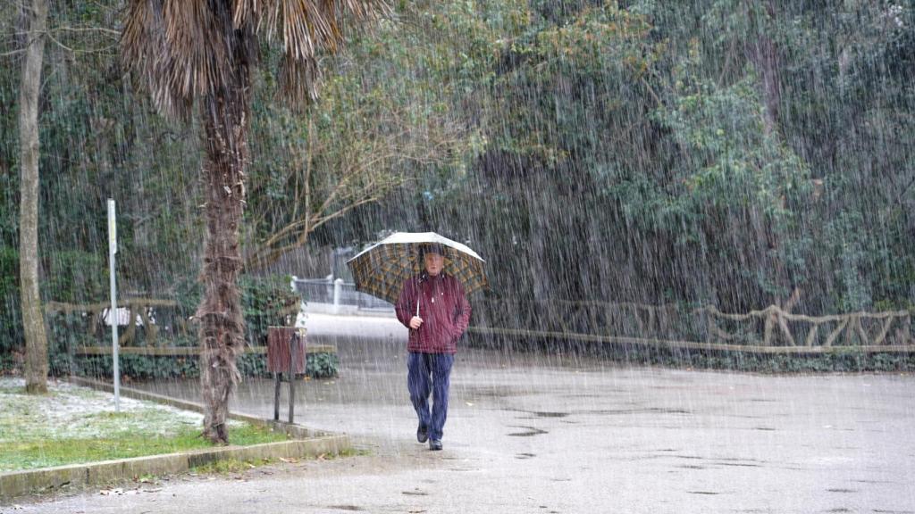 Imagen de archivo de un día de lluvia en Castilla y León