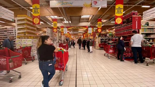 Imagen de archivo del interior de un supermercado.