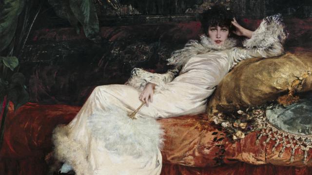 Georges Clairin: 'Retrato de Sarah Bernhardt', 1876 (detalle). Petit Palais, Musée des Beaux-Arts de la Ville de Paris