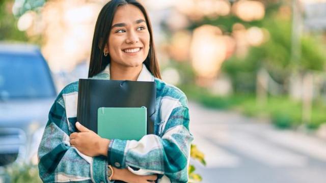 Imagen de archivo de una estudiante.