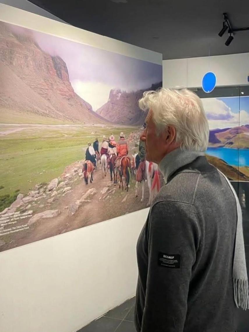 Richard Gere, en su reciente visita al Tíbet.