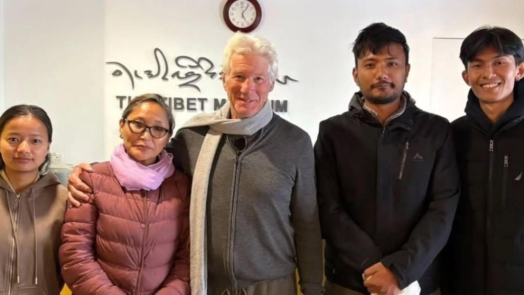 Richard Gere, durante su viaje al territorio tibetano.