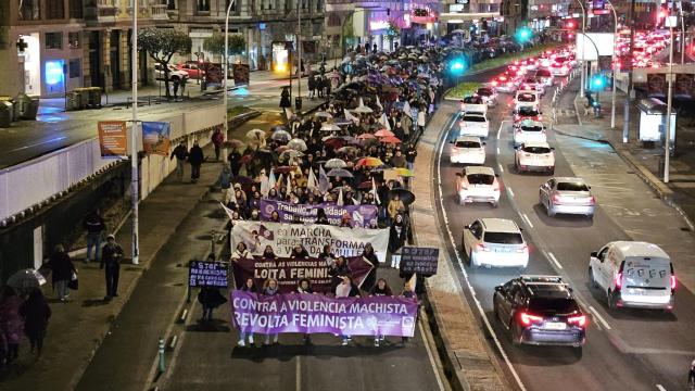 Manifestación del 8M del 2025 en A Coruña.