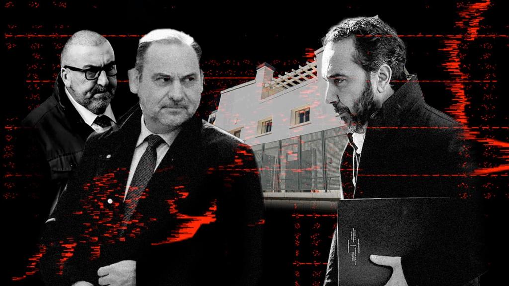 José Luis Ábalos, Koldo García y Víctor de Aldama.