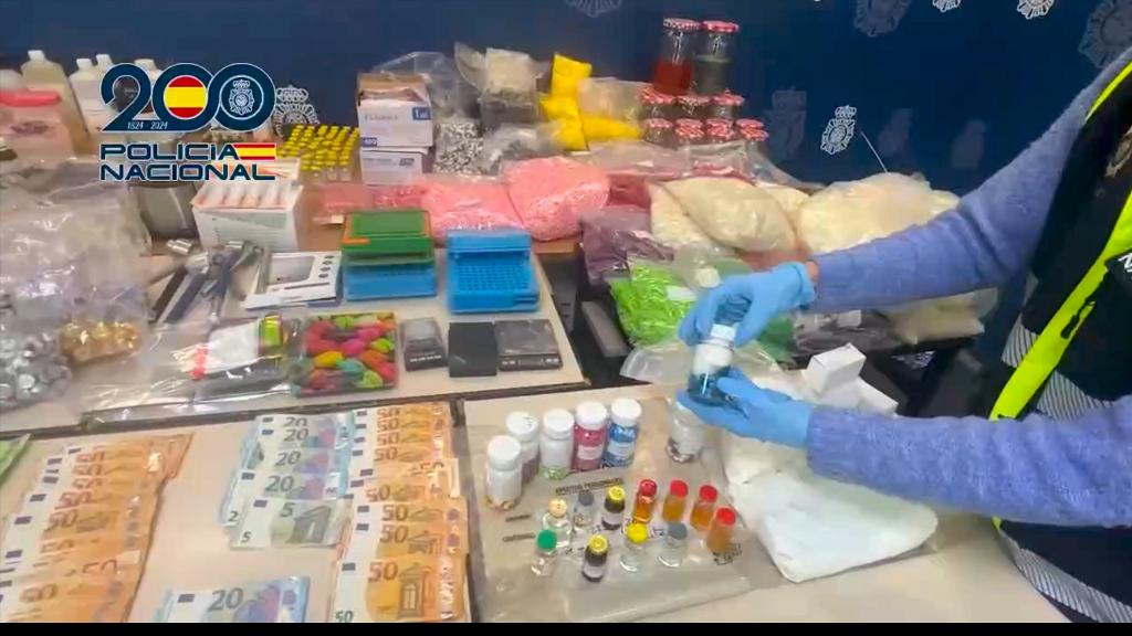 Las pastillas incautadas en esta operación en Alicante.