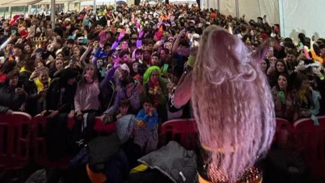 Leticia Sabater, en el carnaval de La Fueva