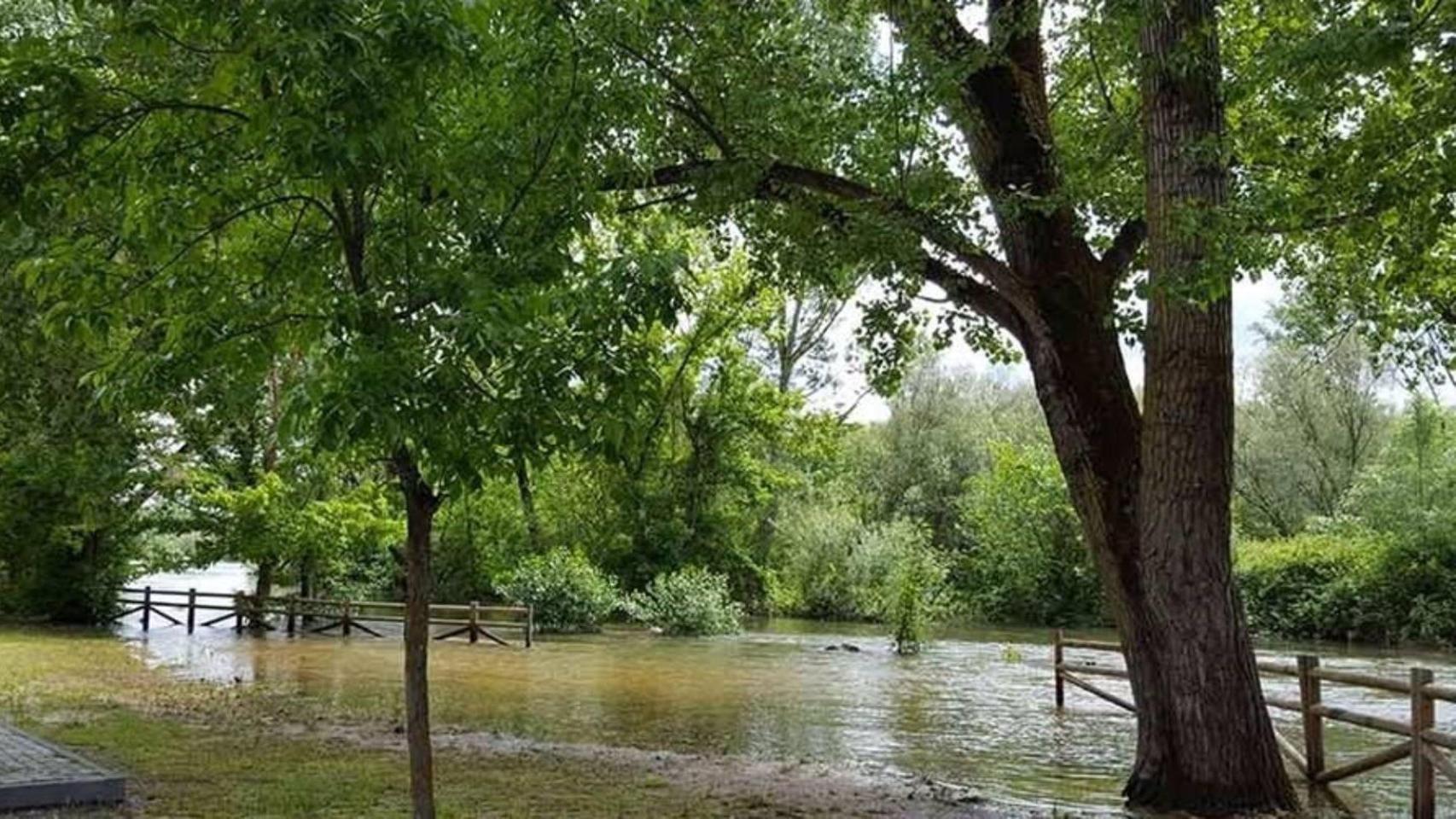 Nivel máximo de vigilancia en Escalona (Toledo) ante la crecida del río Alberche y se teme que llegue a las viviendas