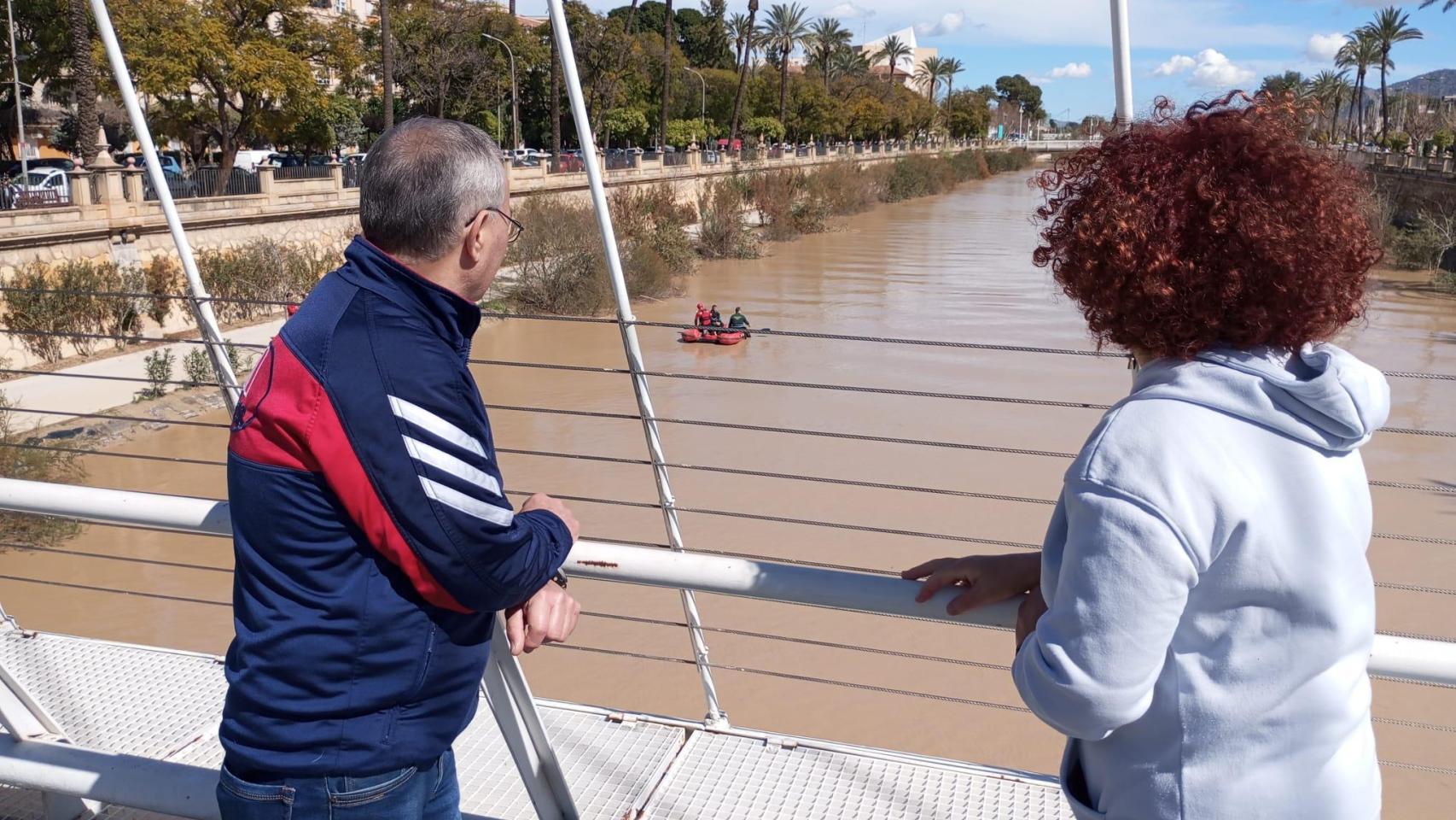 El testigo de la desaparición del río Segura:  Vi los brazos y la cabeza de un hombre, braceando a contracorriente 