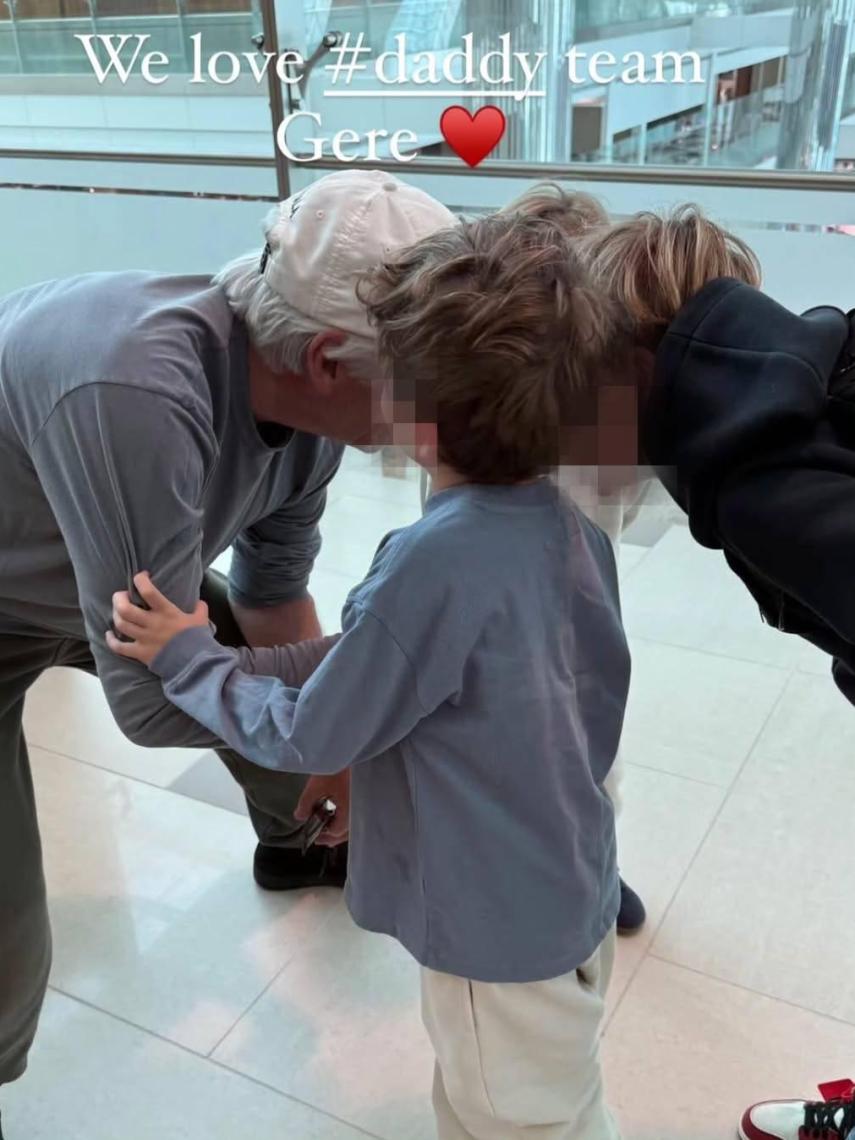 Richard Gere, con sus hijos pequeños.