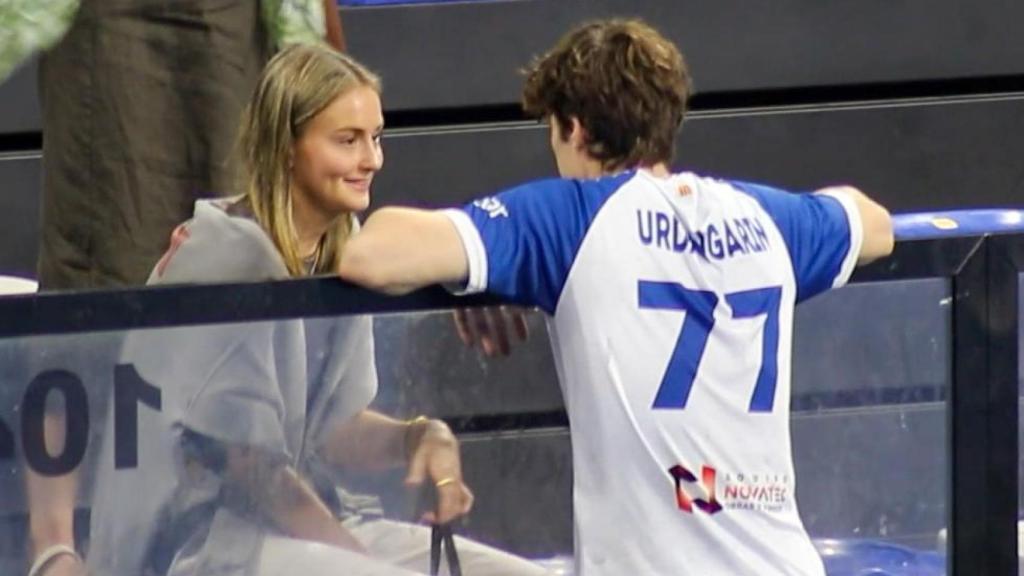 Pablo Urdangarín y Johanna Zott en uno de los partidos.