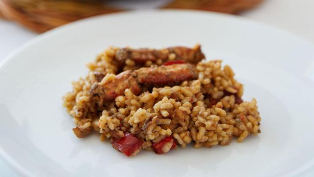 Uno de los platos de arroz de Es Baluard.