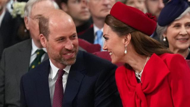 Los príncipes de Gales, Guillermo y Kate Middleton, en el Día de la Commonwealth 2025.