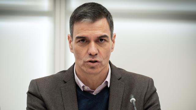 El presidente del Gobierno, Pedro Sánchez, este lunes durante la Comisión Ejecutiva Federal del PSOE.